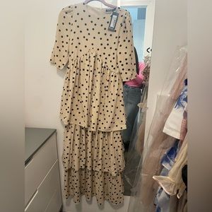 NWT nasty gal polka dot dress. Size 2